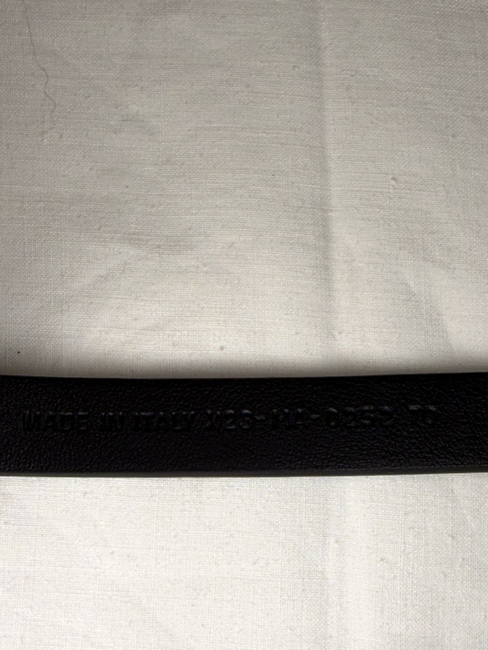 Christian Dior Bee Pearl Leather Belt Black 70cm Gold Charm - Picture 4 of 5